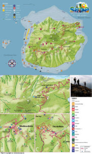 Saba Hiking Map