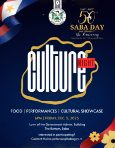 Saba Day Culture Night Flyer