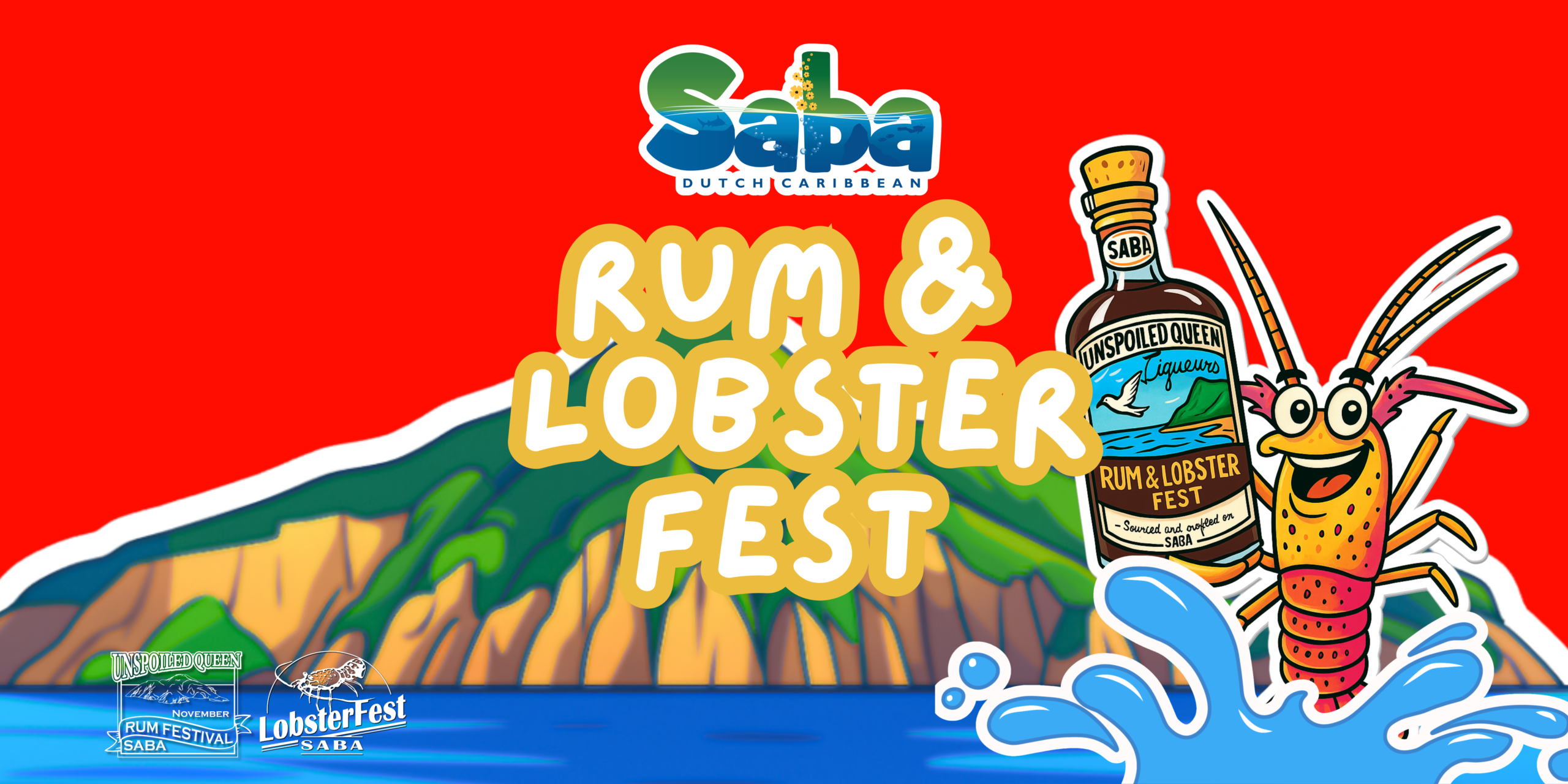 Rum & Lobster Fest Horizontal Banner